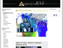 Tablet Screenshot of experimentaltvcenter.org